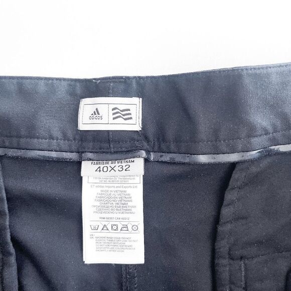 Adidas Mens Golf Pants Casual Stretchable Black Tag Size 40x32 - Picture 5 of 10